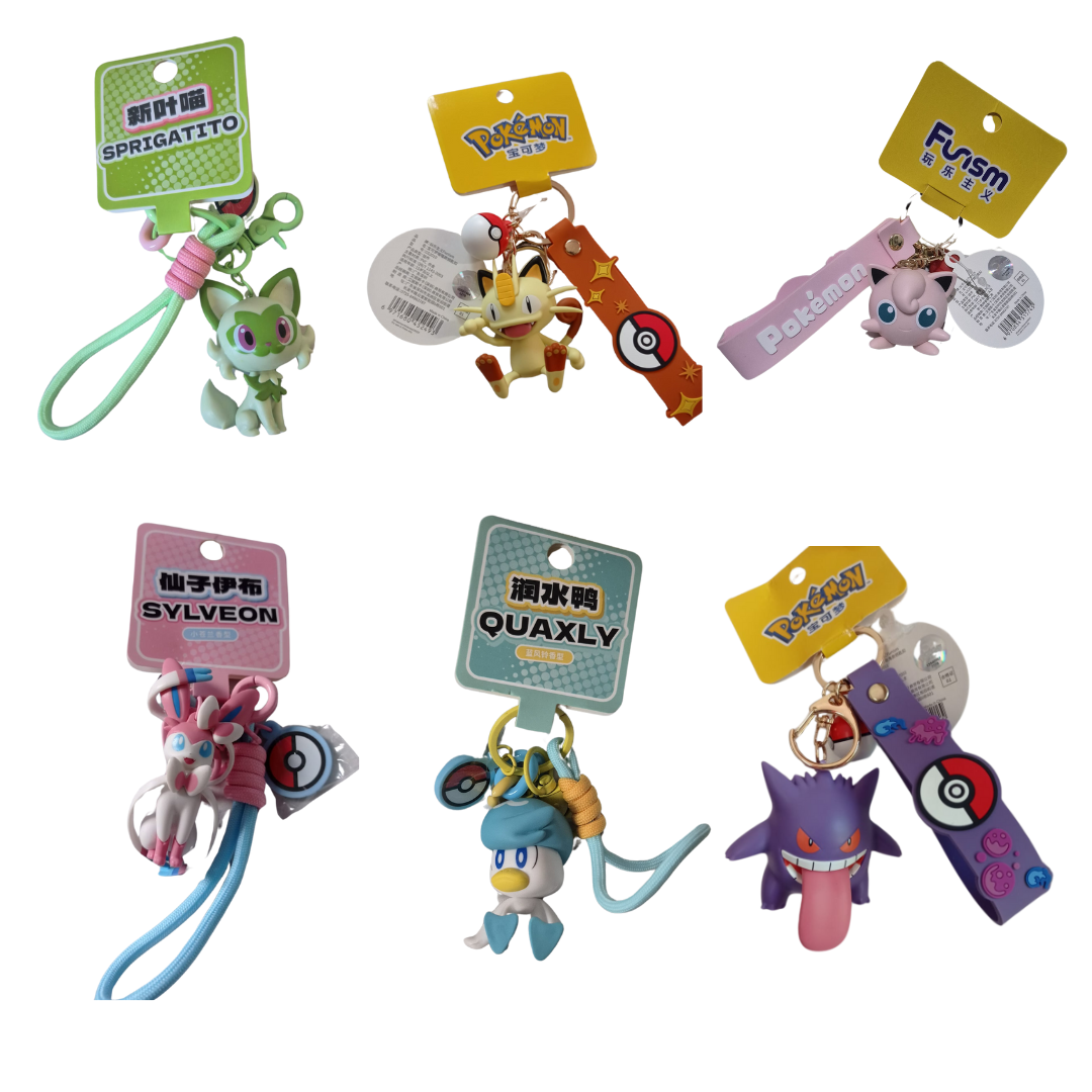 Llavero Pokémon Figura 3D (1 Pieza)